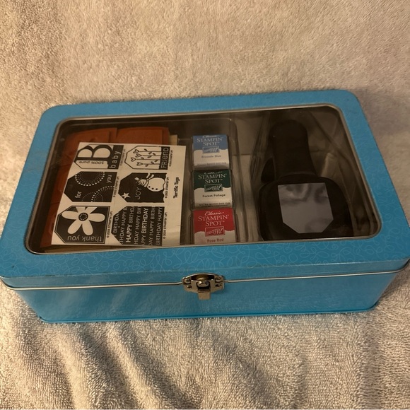 Stampin' Up! Other - Stampin' Up! Box Terrific Tags 6 Rubber Stamps, Gift Tag Punch, 3 Inks - used